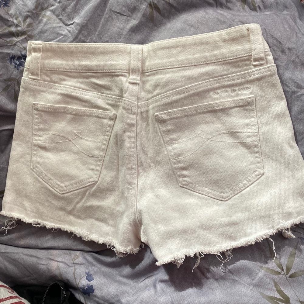 DKNY Jeans White Denim Cutoff Shorts 4